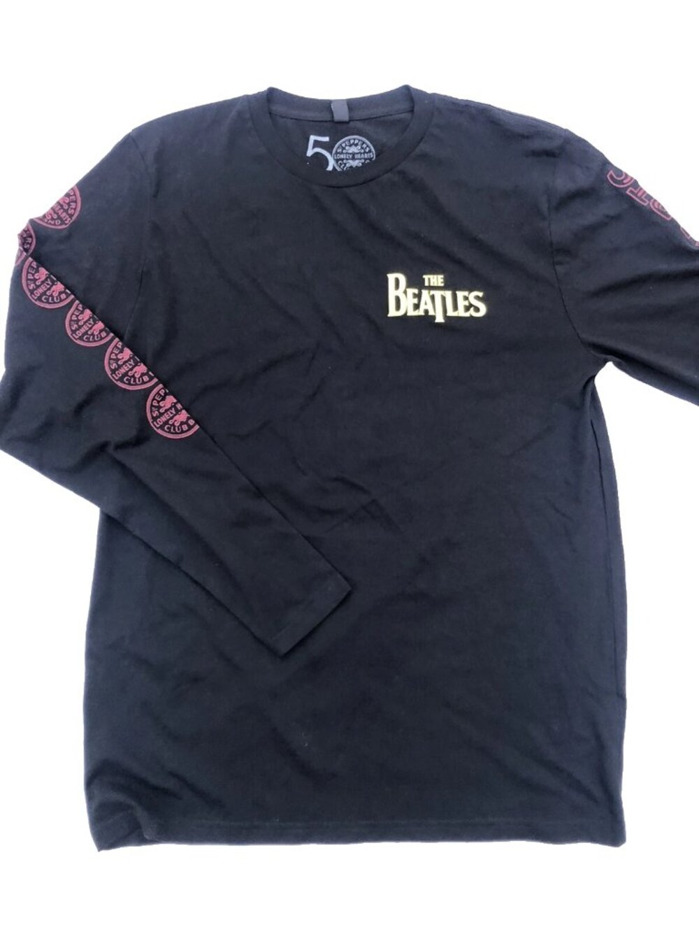The Beatles Sgt Pepper's Lonely Hearts Club Band 50th Anniversary Shirt Sz L